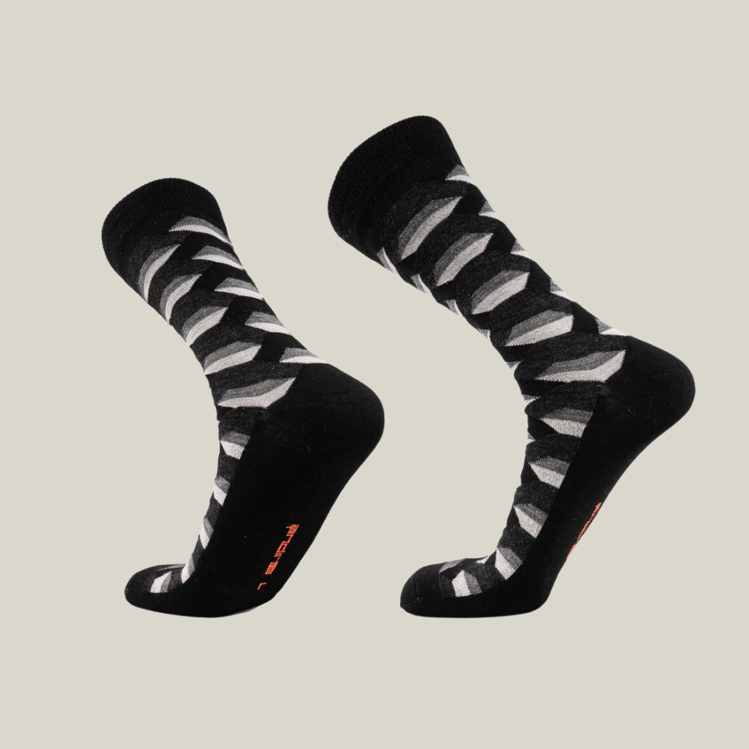 Calcetines Hexágono Gris