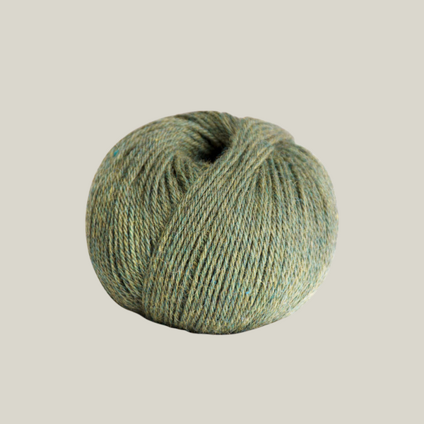 Indiecita Verde Melange Yarn — green melange baby alpaca by All Alpaca