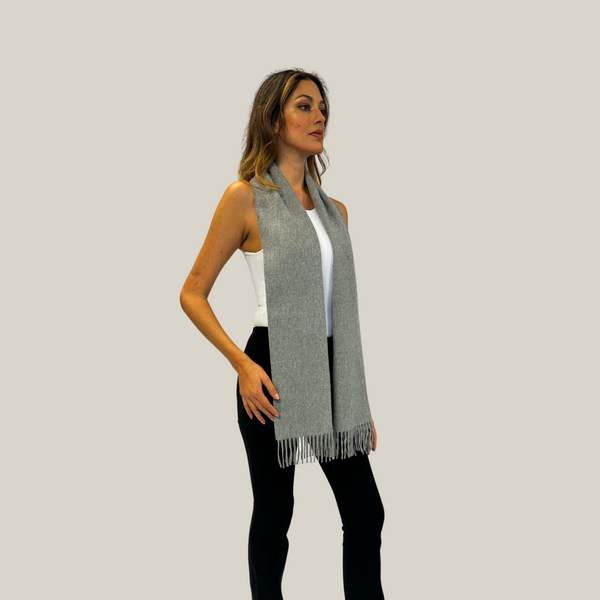 Lima Plata Scarf — único baby alpaca by All Alpaca