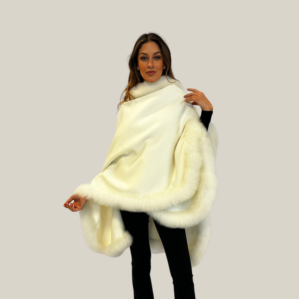 Maju Larga Cape — Bone — bone baby alpaca by All Alpaca