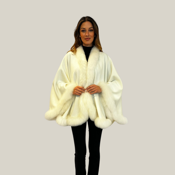 Maju Corta Cape — Bone — bone baby alpaca by All Alpaca