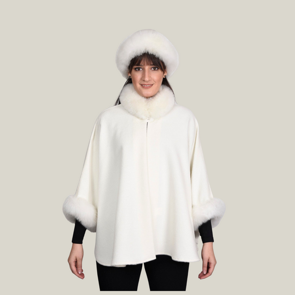 Abigail Cape — Bone — bone baby alpaca by All Alpaca