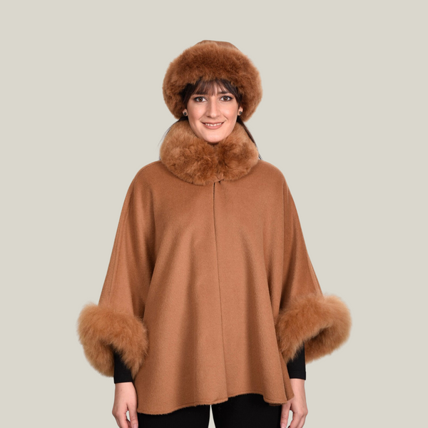 Abigail Canela Cape — canela baby alpaca by All Alpaca