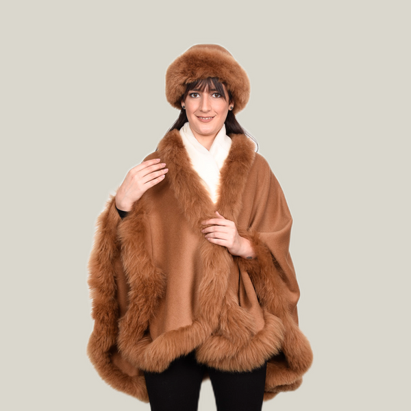 Maju Corta Canela Cape — canela baby alpaca by All Alpaca
