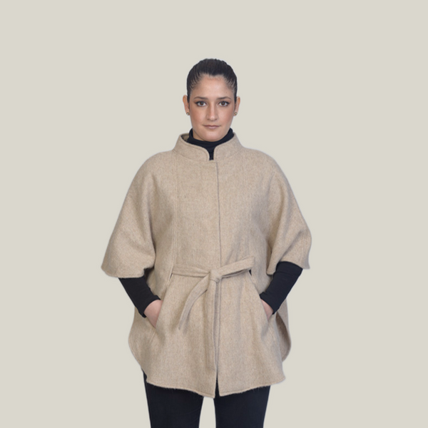 María Cape — Sand — sand alpaca by All Alpaca