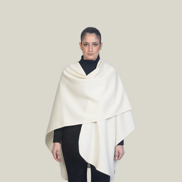 Patricia Cape — Bone — bone alpaca by All Alpaca