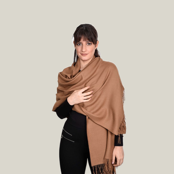 Tacna Canela Wrap — canela baby alpaca by All Alpaca