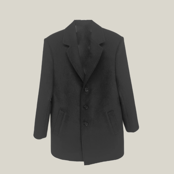 Emilio Jacket — Black — black baby alpaca by All Alpaca