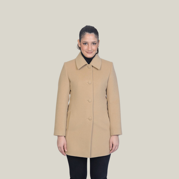 Alessia Jacket — Beige — beige baby alpaca by All Alpaca