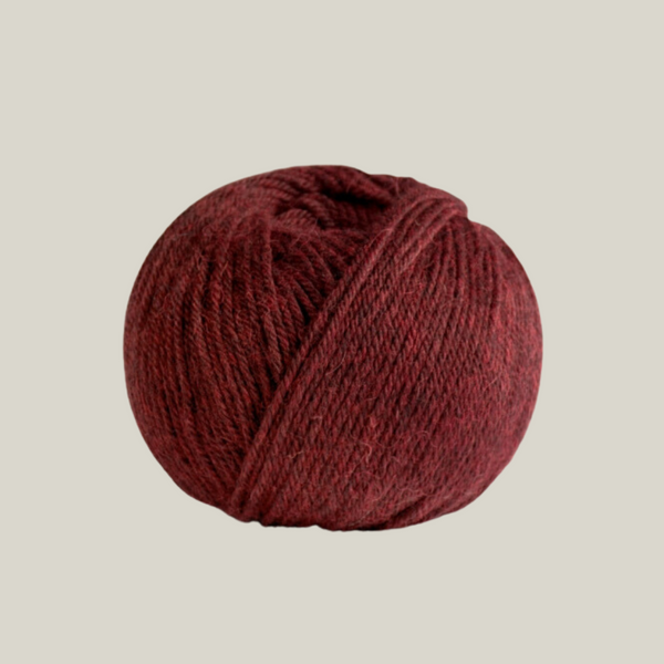 Indiecita Yarn — Heather Burgundy — heather burgundy baby alpaca by All Alpaca