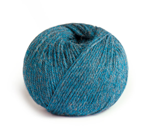 Indiecita Yarn — Heather Turquoise — heather turquoise baby alpaca by All Alpaca