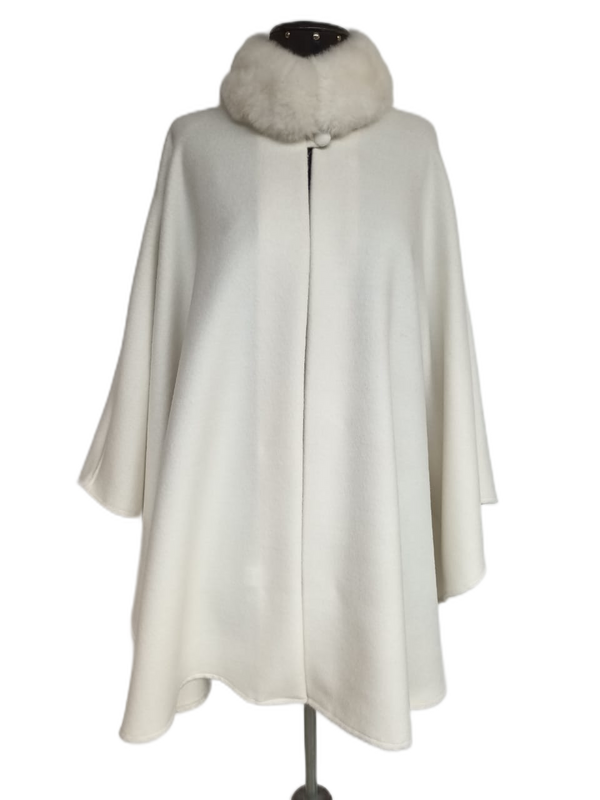 Paula Cape — Bone — bone baby alpaca by All Alpaca