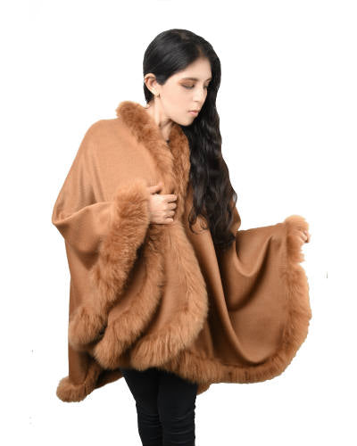 Maju Larga Canela Cape — canela baby alpaca by All Alpaca