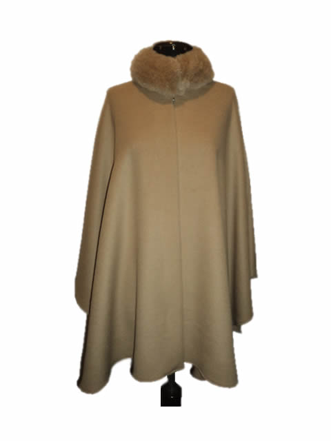 Paula Cape — Beige — beige baby alpaca by All Alpaca