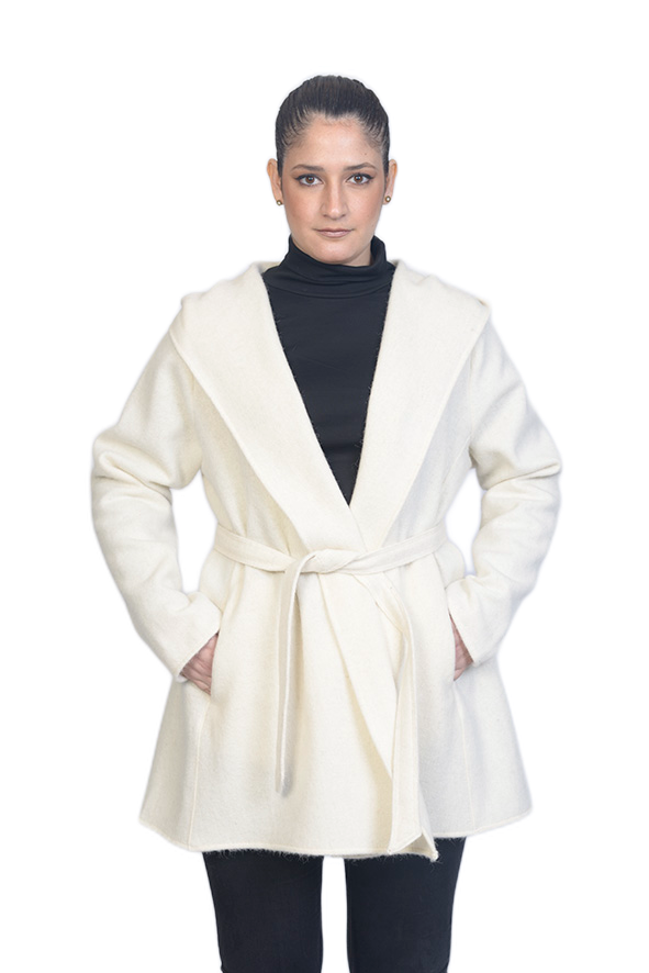 Silvia Jacket — Bone — bone alpaca by All Alpaca