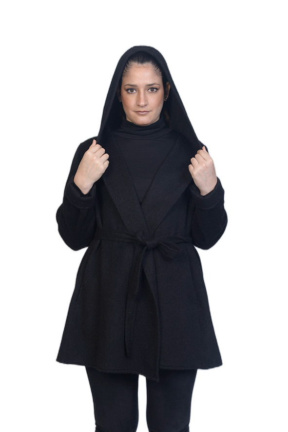 Silvia Jacket — Black — black alpaca by All Alpaca