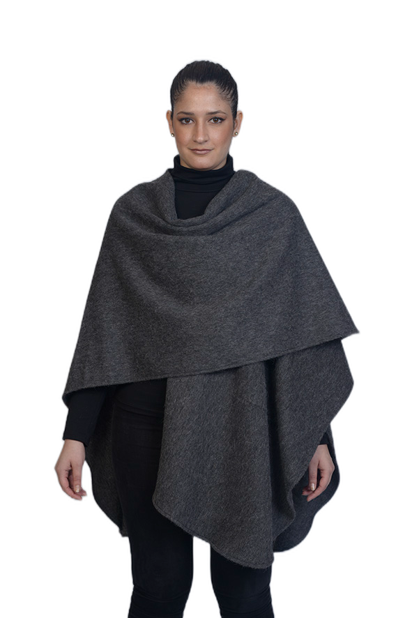 Patricia Cape — Gray — gray alpaca by All Alpaca