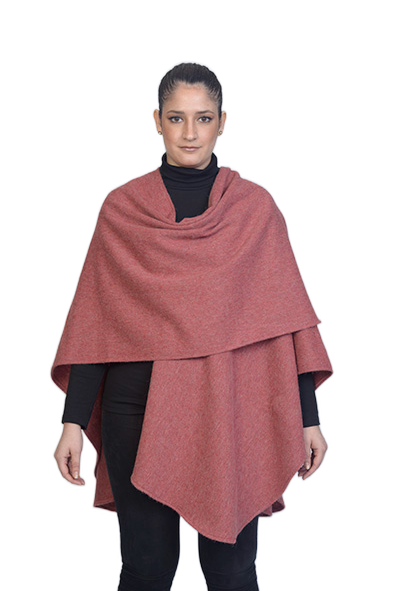 Patricia Cape — Coral — coral alpaca by All Alpaca