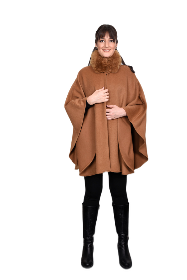 Paula Canela Cape — canela baby alpaca by All Alpaca